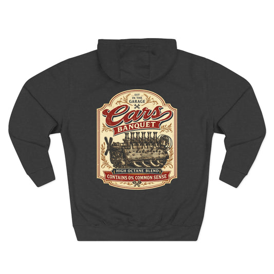 Cars Banquet Hoodie – Retro Garage Vintage Engine Design
