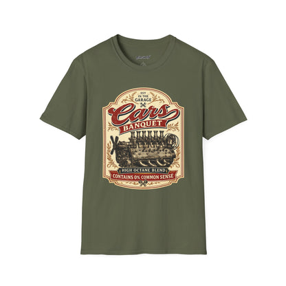 Cars Banquet T-Shirt — Retro Garage Beer Inspired Tee