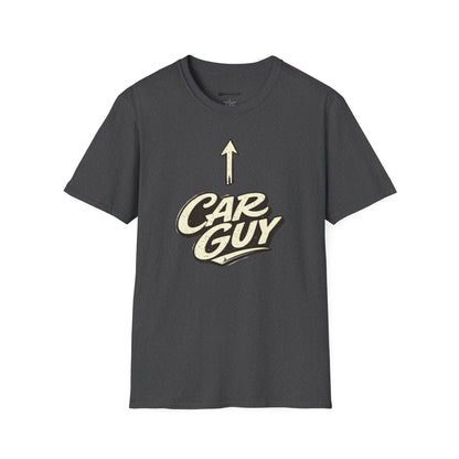 Car Guy T-Shirt with Up Arrow – Retro Automotive Graphic Tee for Men & Enthusiasts