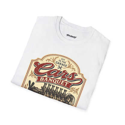 Cars Banquet T-Shirt — Retro Garage Beer Inspired Tee