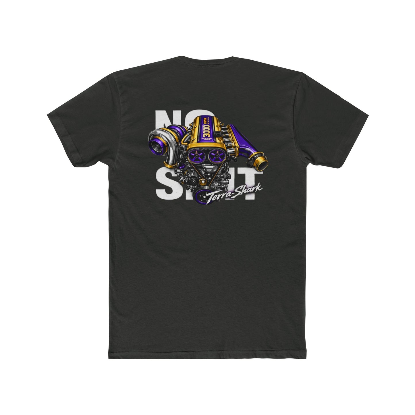 "No Sh*t" Turbo Graphic T-Shirt (Purple/Gold)