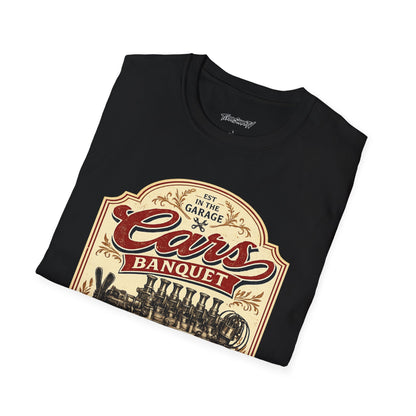 Cars Banquet T-Shirt — Retro Garage Beer Inspired Tee