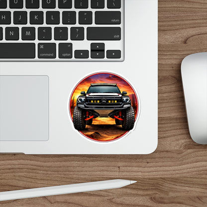 Terra-Shark Tundra PreRunner Die-Cut Sticker — Desert Sunset 4x4 Graphic