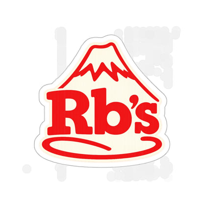 Rb’s Mountain RB26 Logo Sticker — Die-Cut Red Vinyl Laptop Sticker