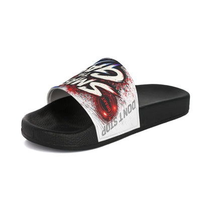 "Clutch Kick / Smash the Gas" Graphic Pool Slides for Men