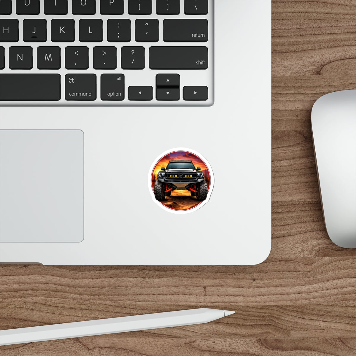 Terra-Shark Tundra PreRunner Die-Cut Sticker — Desert Sunset 4x4 Graphic