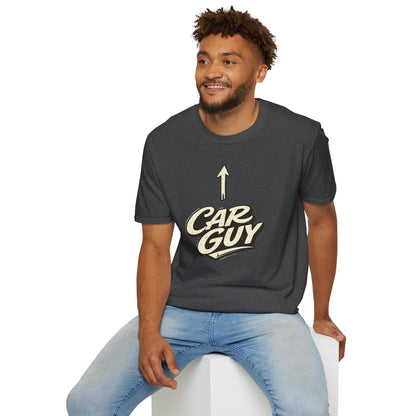 Car Guy T-Shirt with Up Arrow – Retro Automotive Graphic Tee for Men & Enthusiasts