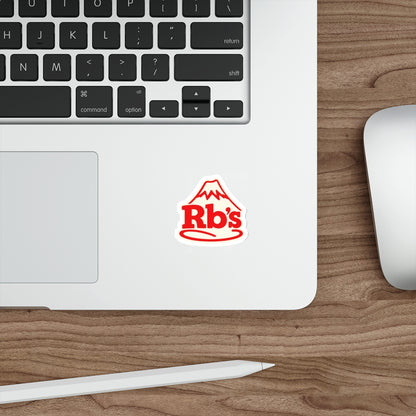 Rb’s Mountain RB26 Logo Sticker — Die-Cut Red Vinyl Laptop Sticker