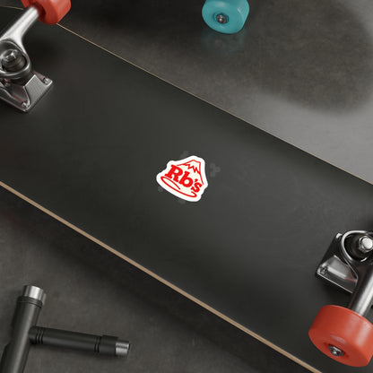 Rb’s Mountain RB26 Logo Sticker — Die-Cut Red Vinyl Laptop Sticker
