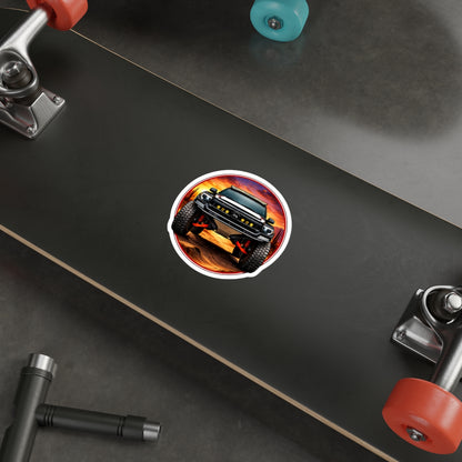Terra-Shark Tundra PreRunner Die-Cut Sticker — Desert Sunset 4x4 Graphic