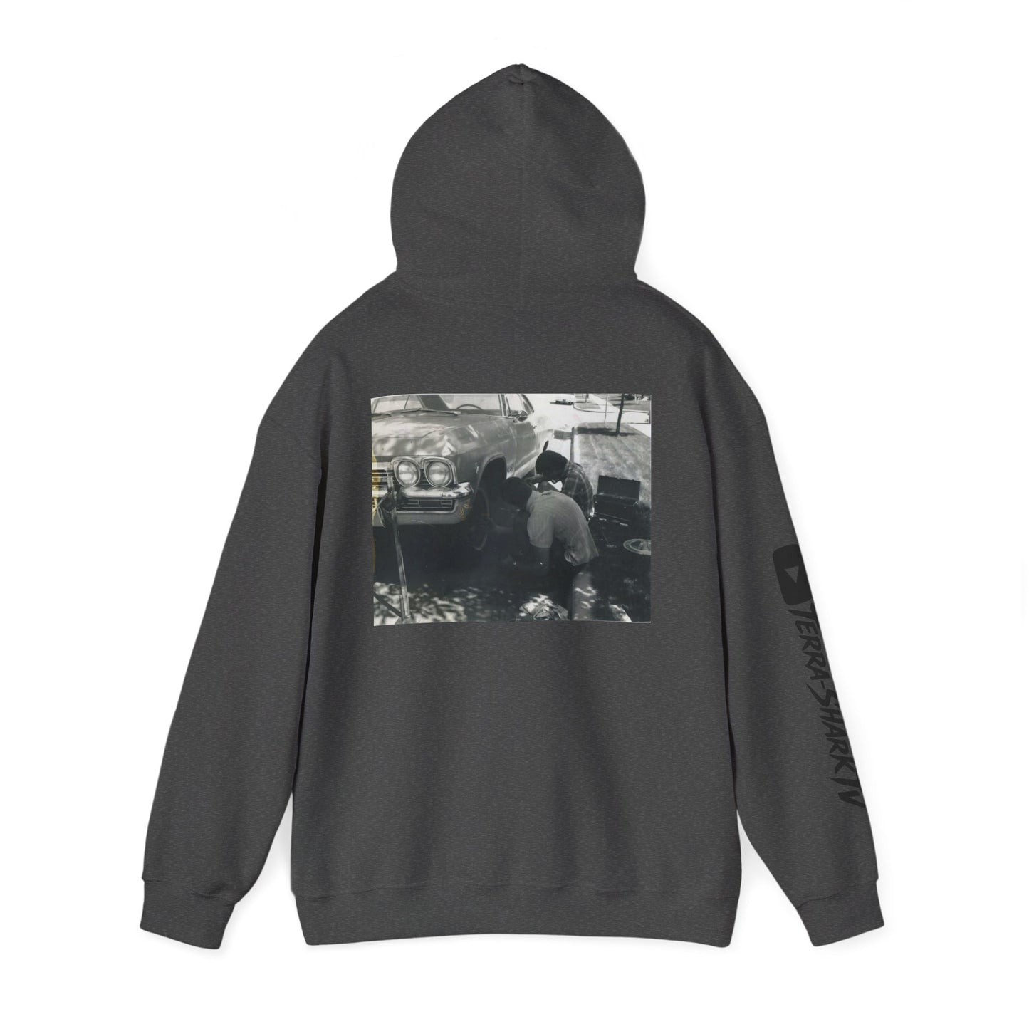 Back In My Day Hoodie — Vintage Photo Retro Script Pullover