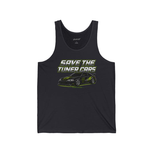 Save The Tuner Cars Tank Top — Racing Car Graphic Muscle Tank
